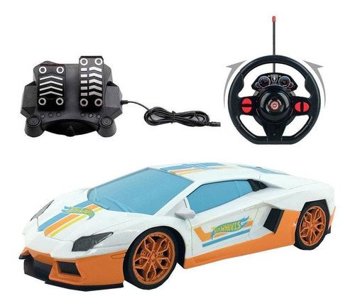 Carrinho C Remoto Hot Wheels Turbo Tiger 7 Funções Candide