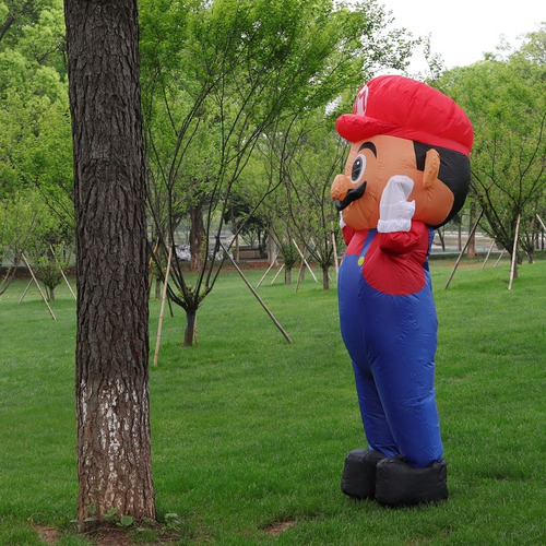 Imagen 5 de 6 de Disfraz Inflable Super Mario Bros Adultos Fiesta Halloween