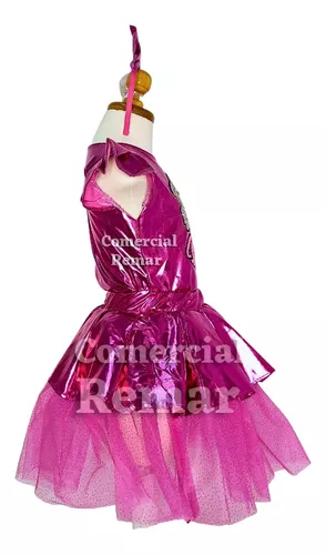 Disfraz Barbie Vestido de Latex para Niña GENERICO