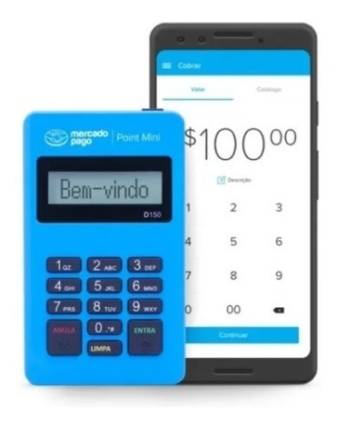 Imagem 4 de 6 de Máquina De Cartão Débito E Crédito Point Mini - Mercado Pago