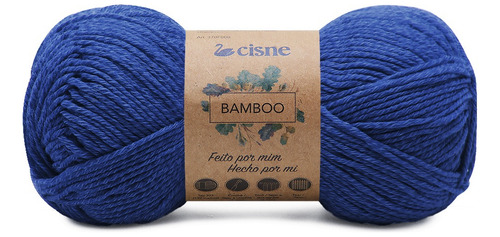 Fio Bamboo Cisne 50g 132mts Tex 377 Crochê E Tricô Cor 00143- Azul