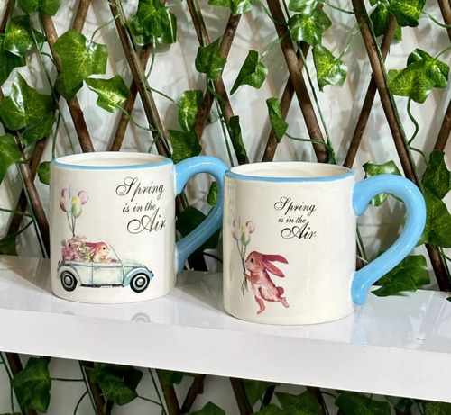 Caneca Coelho Da Páscoa 400ml Xícara Com Colher