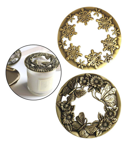 2 Uds Estilo Retro Vela Topper Tapa Vela Cubierta Sombra