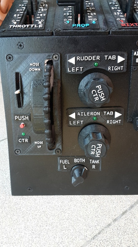 Palanca Simulador Vuelo Throttle Trim Flaps - Encoder Doble