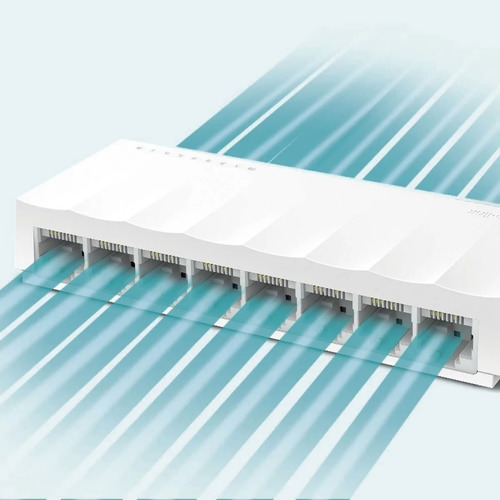 Imagem 4 de 6 de Switch 8 Portas Tplink Tl-sf1008d 10/100mbps Hub Na Caixa