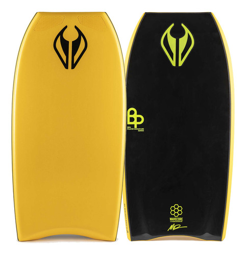 Bodyboard Mnd Ben Player Control Griptech Fluor Yellow /