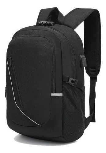 Mochila Laptop 15.6 Antirrobo Impermeable, Usb Audífonos