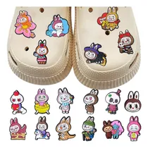 Comprar 18pz Pines Crocs De Labubu Sandalias Accesorios Shoe Charm