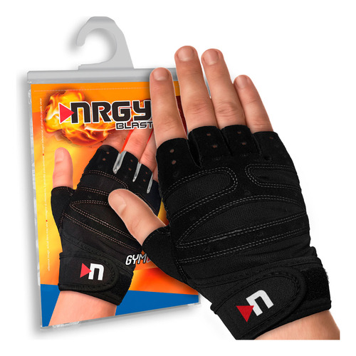 Guantes Gym Pesas Gimnasio Ejercicio Lujo Nrgy-blast