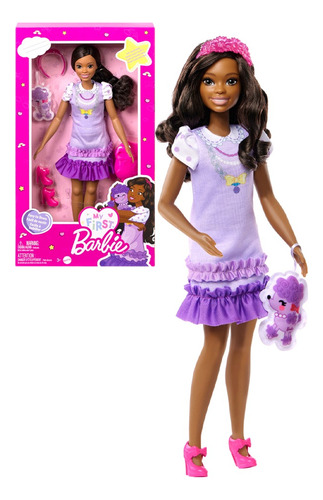 Muñeca My First Barbie Vestido Morado - Mattel