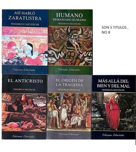 Lote De 8 Libros De Nietzsche-edic.libertador