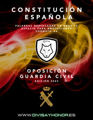 Constitucion Española En Formato A4: Oposicion Guardia Civil