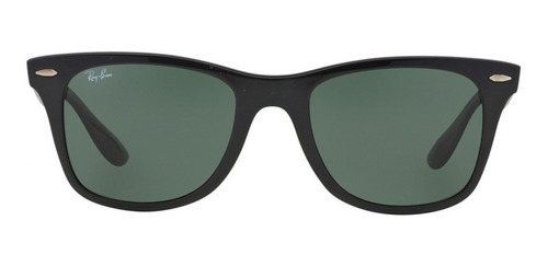 Imagen 2 de 2 de Anteojos de sol Ray-Ban Wayfarer Liteforce Standard con marco de liteforce color gloss black, lente green de policarbonato clásica, varilla gloss black de liteforce - RB4195