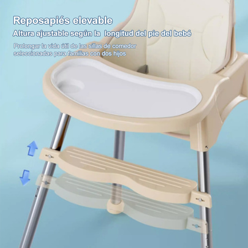 Silla Alta Para Bebé De Comer Estable Y No Se Cae Caqui