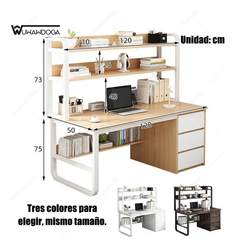 Escritorio Moderno Y Sencillo, Mesa De Estudio 120cm