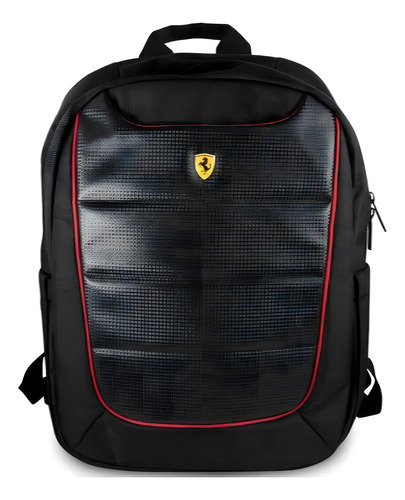 Mochila Scuderia Ferrari Cg Mobile Portátiles 15 Color Negro Diseño De La Tela Nylon