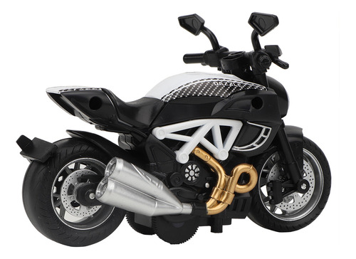 Modelo De Moto Eléctrica Toy Alloy Motorcycle Light Music