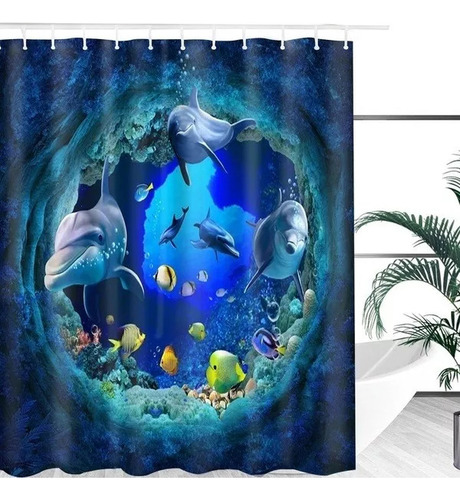 Zt Juego De 4 Cortinas De Ducha Impermeables De 180 Cm For