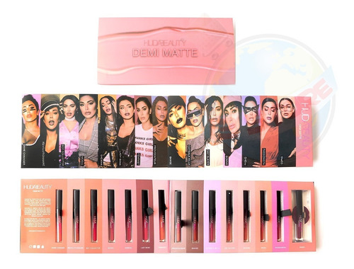 Huda Beauty Demi Matte Lipsticks Set X 15 Labiales Promo