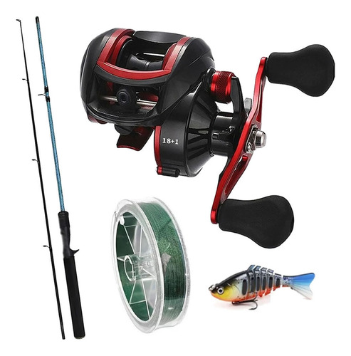 Pesca Carretilha Anticabeleira 19 Rolamento