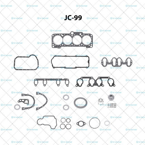 Jgo De Juntas Motor Completo Tfvictor Vw Jetta 2.0 1990-2002