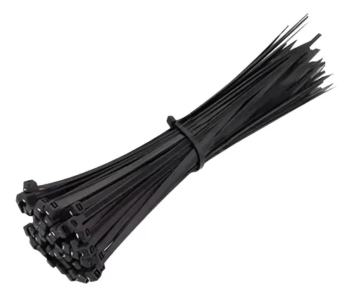 Pack X 20 Precinto Abrazadera Negro 5x200mm X 100 Unidades