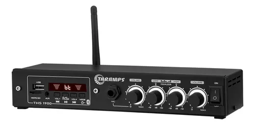 Amplificador Receiver Taramps Ths 1900 60w Rms Bt Usb Sd Aux Cor Preto Potência De Saída Rms 60 W Menor preço em Amplificador Receiver Taramps Ths 1900 60w Rms Bt Usb Sd Aux Cor Preto Potência De Saída Rms 60 W