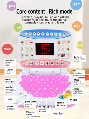 Laptop Educativo Musical Para Niños Con Cuentos