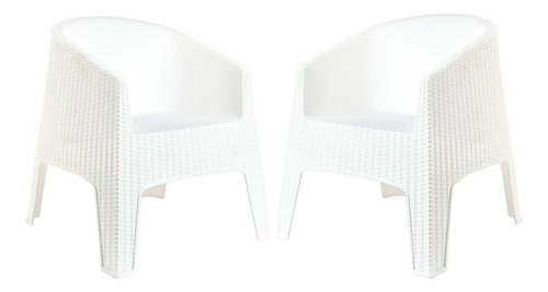 Set 4 Sillones Jardín Exterior Ibiza Ratán - Mundo Trabajo