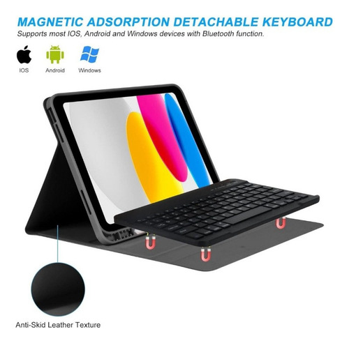B Funda Con Teclado Para iPad 10 Generación 10.9 Español