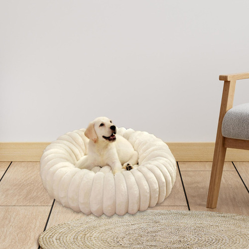 /para Cama Para Perros Con Almohada De Felpa Redonda Para
