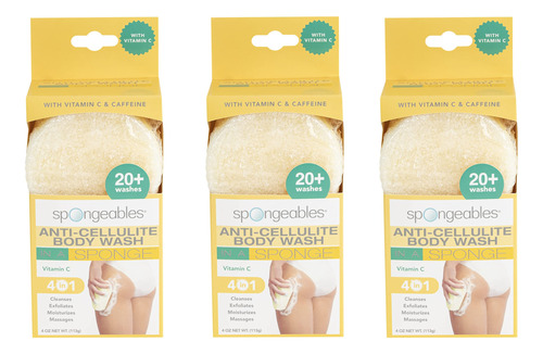 Spongeables Esponja Exfoliante Para Celulitis Con Vitamina C