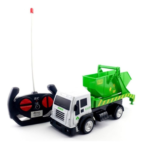 Brinquedo Caminhão De Lixo Com Controle Remoto E Caçamba