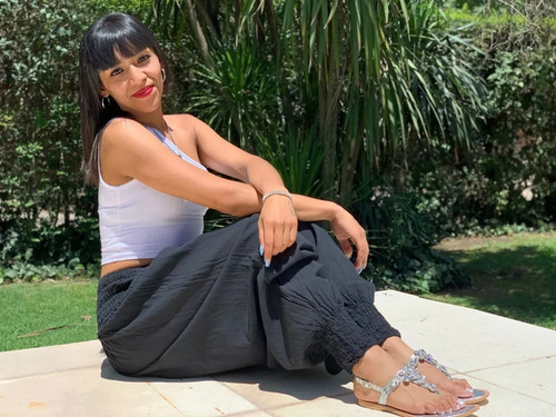 Pantalón Bambula Hindú Yoga Babucha Cintura Elástica Puño