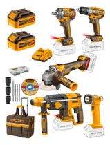 Comprar Kit Set 5 Herramientas Inalámbricas Con Accesorios Ingco