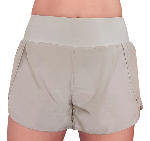 Short Deportivo Mujer Con Calza + Bolsillo Interior