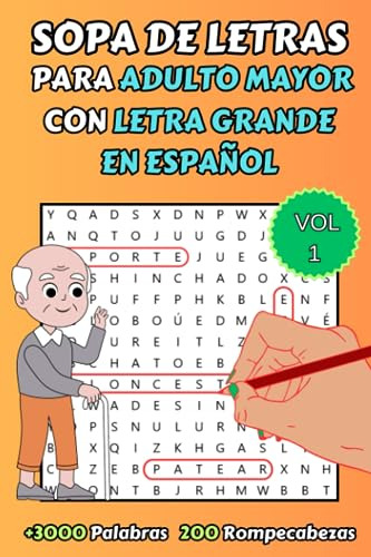 +3000 Palabras Sopa De Letras Para Adulto Mayor Letra Grande