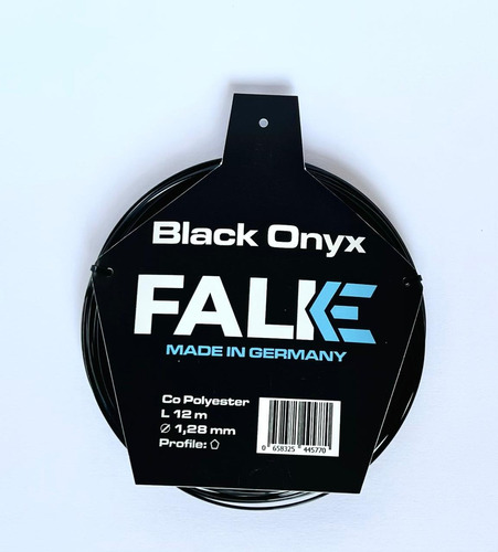 Falke Black Onyx 1,28mm Encordado Tenis Individual 12m.