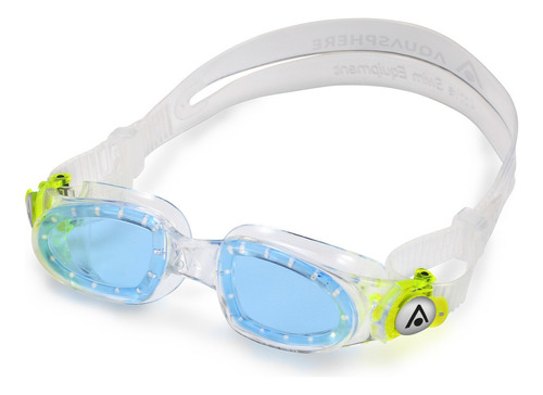 Óculos De Natação Aquasphere Moby Kid Lente Azul Cor Verde