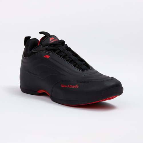 Zapatillas New Athletic Basketball Flybase02 Negro Con Rojo 