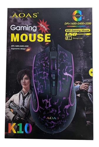 Mouse Gaming Aoas K10 Rgb