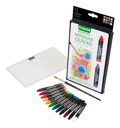 Crayola Signature Premium Acuarela Lápices De Colores Y Pinc