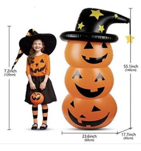 Decoração Abóbora De Halloween Inflável