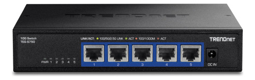 Switch Trendnet Teg-s750 De 5 Puertos 10g Rj-45 100 Gbps Neg