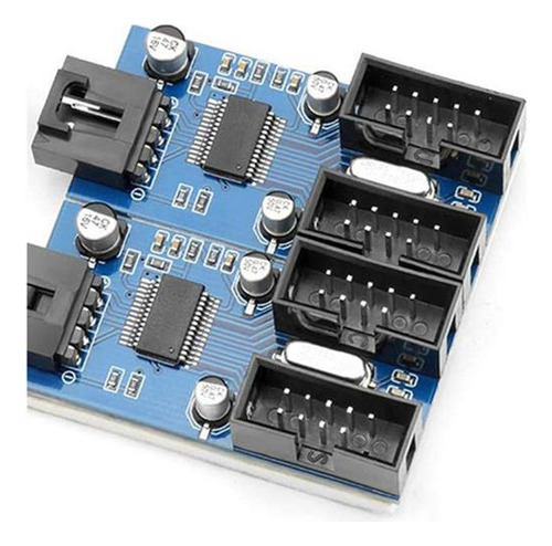 Placa Madre Usb 2.0 9 Pines Cabecera 1 A 4 Extensión Hub Spl