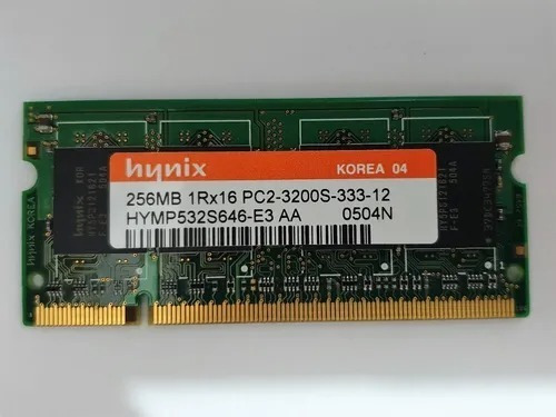 Hynix Memoria Ram Ddr2 - 256 Mb Portatil X2 Unidades