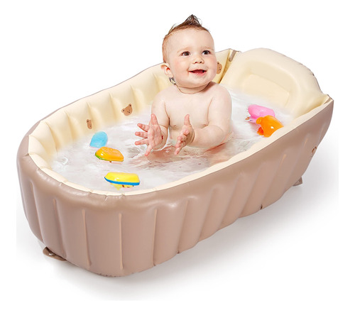 Mink Banera Inflable Para Ninos Pequenos  Banera Portatil C