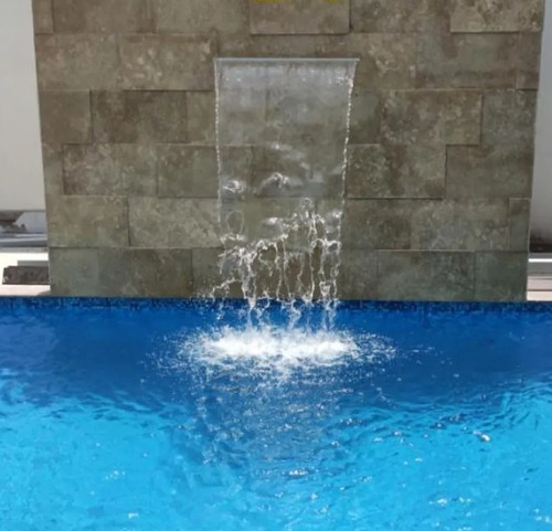 Imagen 3 de 4 de Cascada Cortina Agua Alberca Piscinas 48 Conex Trasera