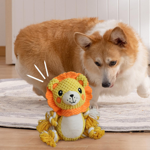 Lindo Juguete Chirriante De Felpa Para Perros, Juguete León