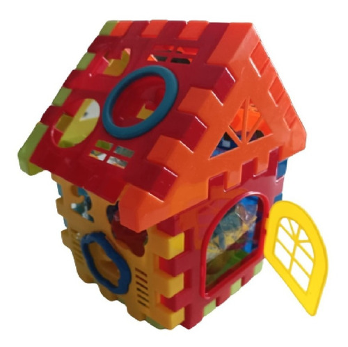Casa Plastica Didactica Con Numeros Letras Y Formas